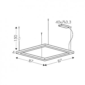 dimensioni lampadario Edge 2